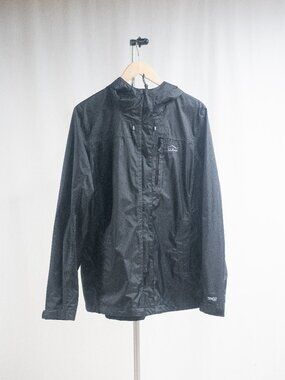 L.L. Bean Waterproof Trail Model Rain Jacket in Black